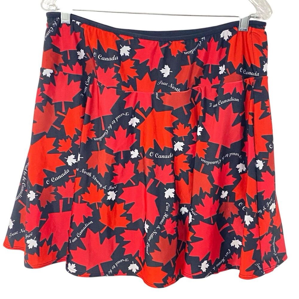 Sparkle Skirts 2xl skort Print Shorts Spandex Oh Canada Bolder Athletic NEW